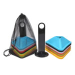 Training Cone Markers Qatar FlexForce Premium 50pcs PU cones in 5 colors for agility drills