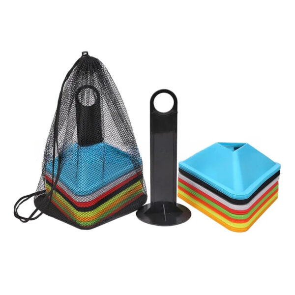 Training Cone Markers Qatar FlexForce Premium 50pcs PU cones in 5 colors for agility drills