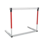 Adjustable Olympic Hurdle Qatar FlexForce white and red metal hurdle for athletics training