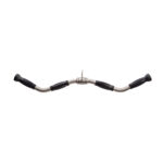 Revolving Curl Bar Qatar OKPRO OK6013 Silver Gym Cable Attachment