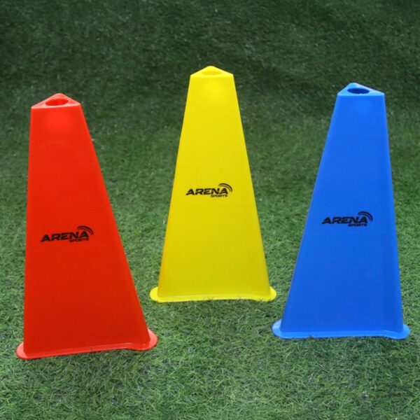 Training Cone Qatar FlexForce Premium 28cm PU cone in red, blue, green and yellow for agility and football drills