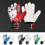 Goalkeeper Gloves Qatar FlexForce EVA durable football gloves in green blue red