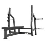 Olympic Flat Bench Qatar OKPRO OK9136F black gym bench for chest press training
