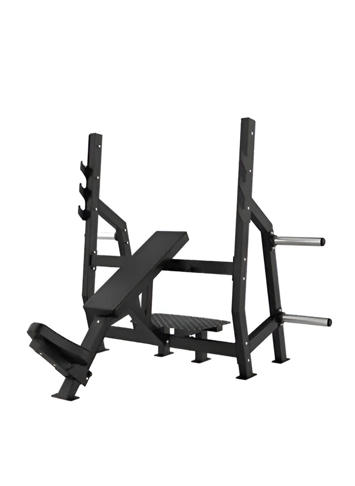 Olympic Incline Bench Qatar OKPRO OK9136 black gym bench for chest workouts
