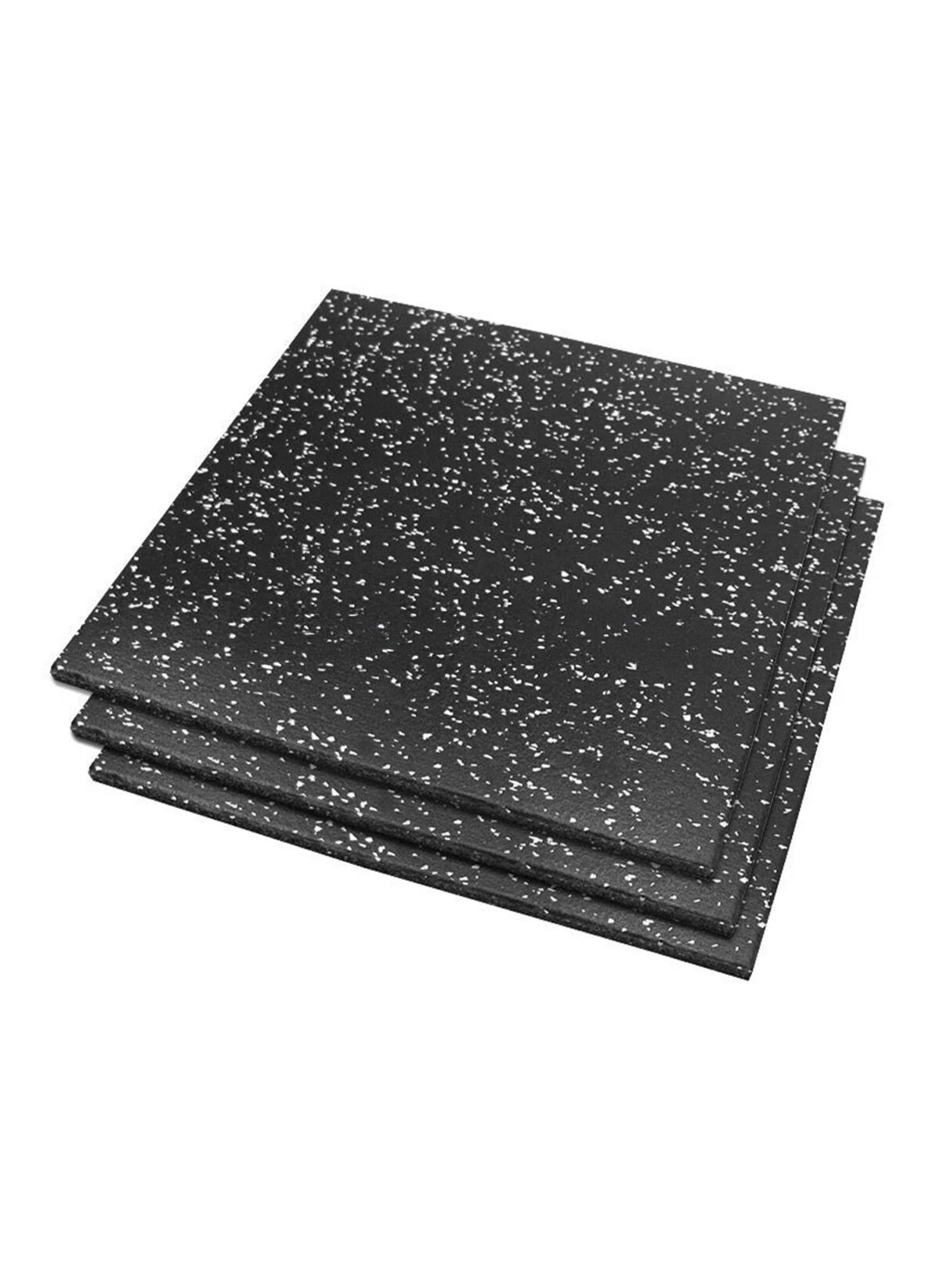 Rubber Flooring Tiles Qatar black with white dots gym mats 100x100 cm 20mm