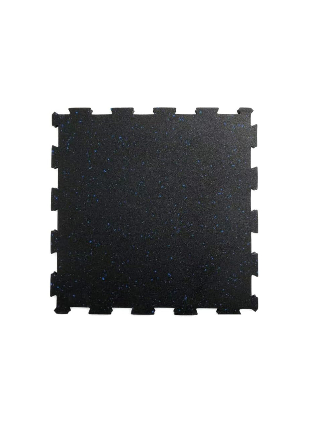 Interlock Rubber Flooring Qatar black with white dots gym mats 100x100 cm 10mm