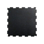 Interlock Rubber Flooring Qatar black with white dots gym mats 100x100 cm 10mm