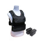 Weighted Vest Qatar OKPRO 20KG black steel weight vest for CrossFit and strength training