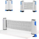 Table tennis net with post