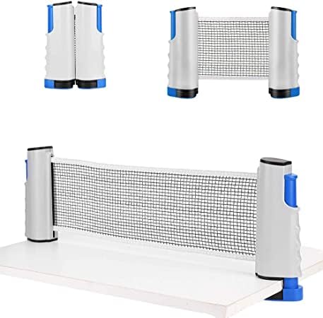 Table tennis net with post