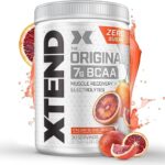Xtend Original BCAA Italian Blood Orange flavor – 7g BCAA intra-workout recovery supplement with L-glutamine, citrulline malate, and electrolytes – 30 servings.
