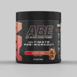 Applied Nutrition ABE All Black Everything Pre-Workout – Cherry Cola flavor powder supplement for energy, focus and endurance with creatine, beta-alanine, caffeine and citrulline.