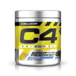 Cellucor C4 Original Pre-Workout Blue Raspberry flavor – energy and endurance powder with Beta-Alanine, Creatine Monohydrate, and caffeine – 60 servings.