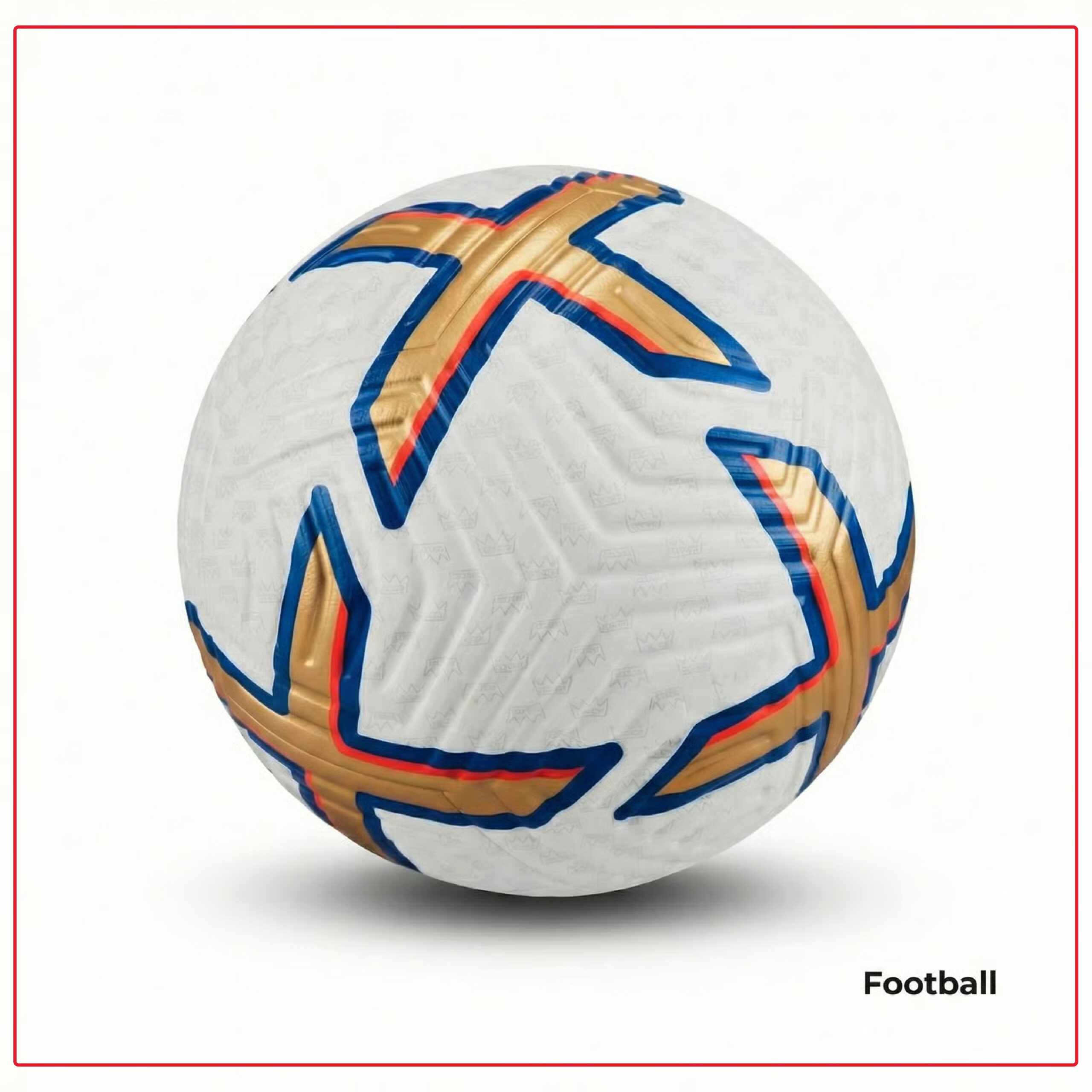 Football-3-01-01 Nike Size 5 Football – White & Gold - Image 1