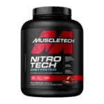 MuscleTech Nitro-Tech Whey Protein Milk Chocolate flavor – 4 lbs – whey isolate and peptides blend with creatine for muscle growth, strength, and fast recovery.