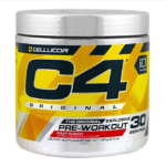 Cellucor C4 Original Pre-Workout Fruit Punch flavor – energy and endurance powder with Beta-Alanine, Creatine Monohydrate, and caffeine – 60 servings.