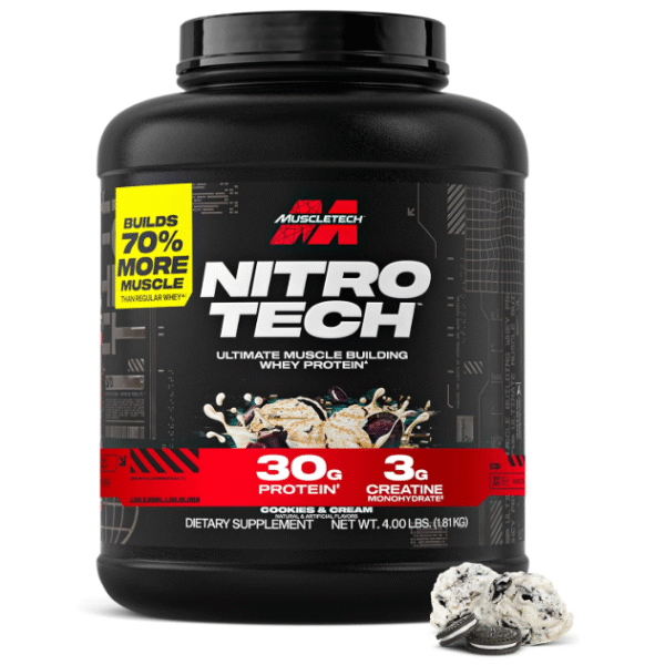 MUSCLETECH NITRO-TECH WHEY PROTIEN (COOKIES CREAM )
