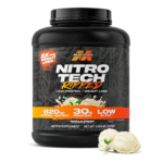 MuscleTech Nitro-Tech Ripped French Vanilla Swirl protein powder – 7-in-1 whey isolate and fat-burning formula with CLA, L-Carnitine, and green tea extract.
