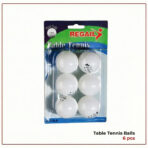 REGAIL 40 mm Table Tennis Balls – White (6-Pack)
