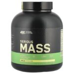 Optimum Nutrition Serious Mass Vanilla – 2.72 kg high-calorie protein & carbohydrate powder for weight gain, muscle building, and immune support.