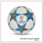 Champions League Size 5 Football – White & Blue