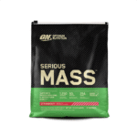 Optimum Nutrition Serious Mass Strawberry flavor – 5.44 kg high-calorie protein and carbohydrate powder for weight gain, muscle growth, and post-workout recovery.
